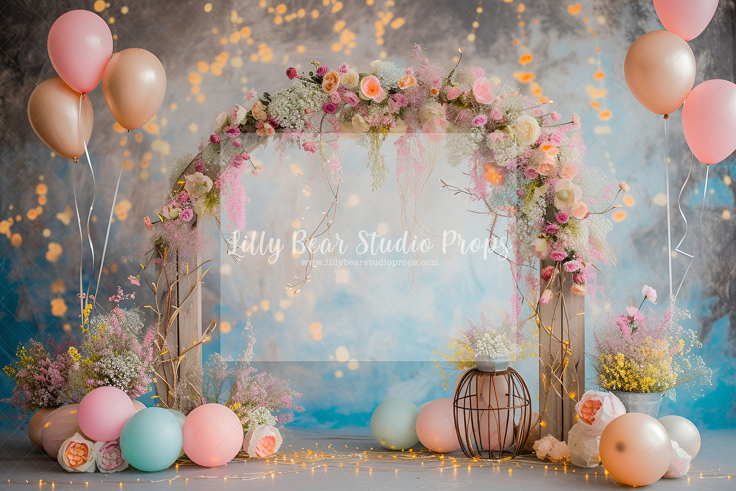 Pretty Floral Arch Balloon Accents