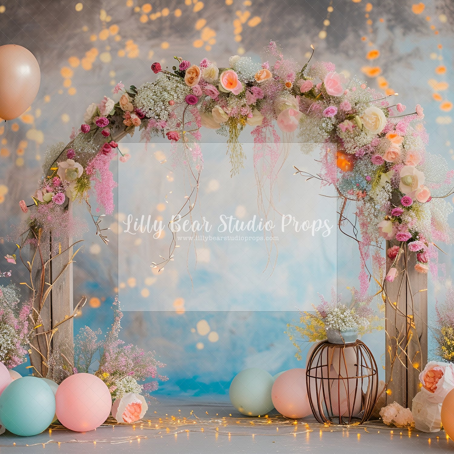 Pretty Floral Arch Balloon Accents