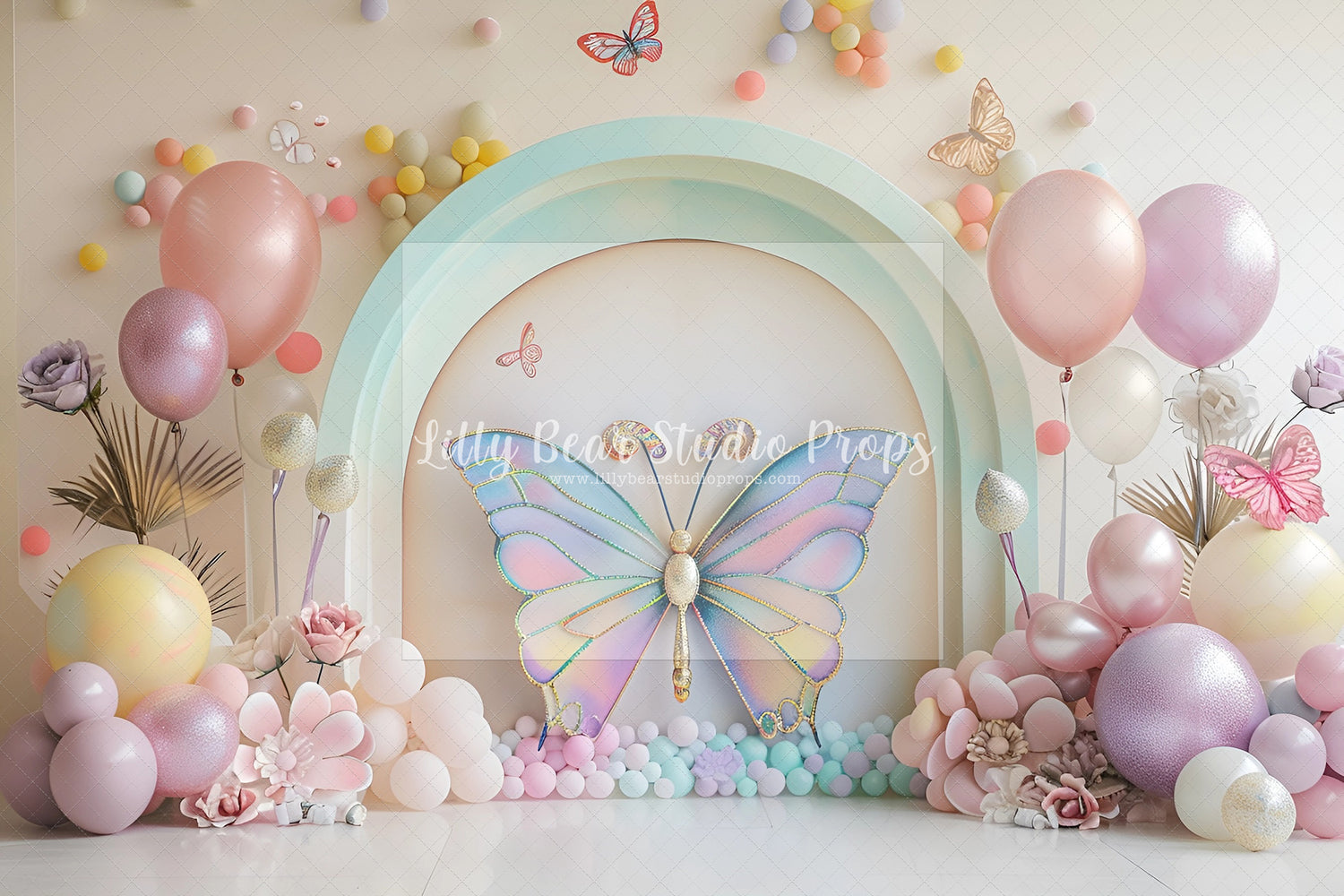 Pretty Pastel Butterfly Arch