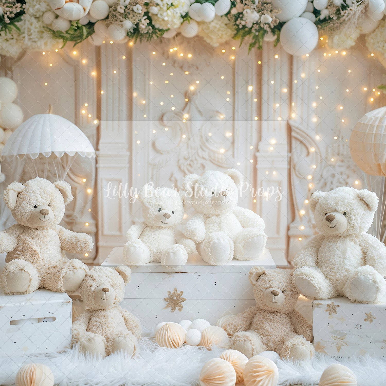 Pretty in White Teddy Bears