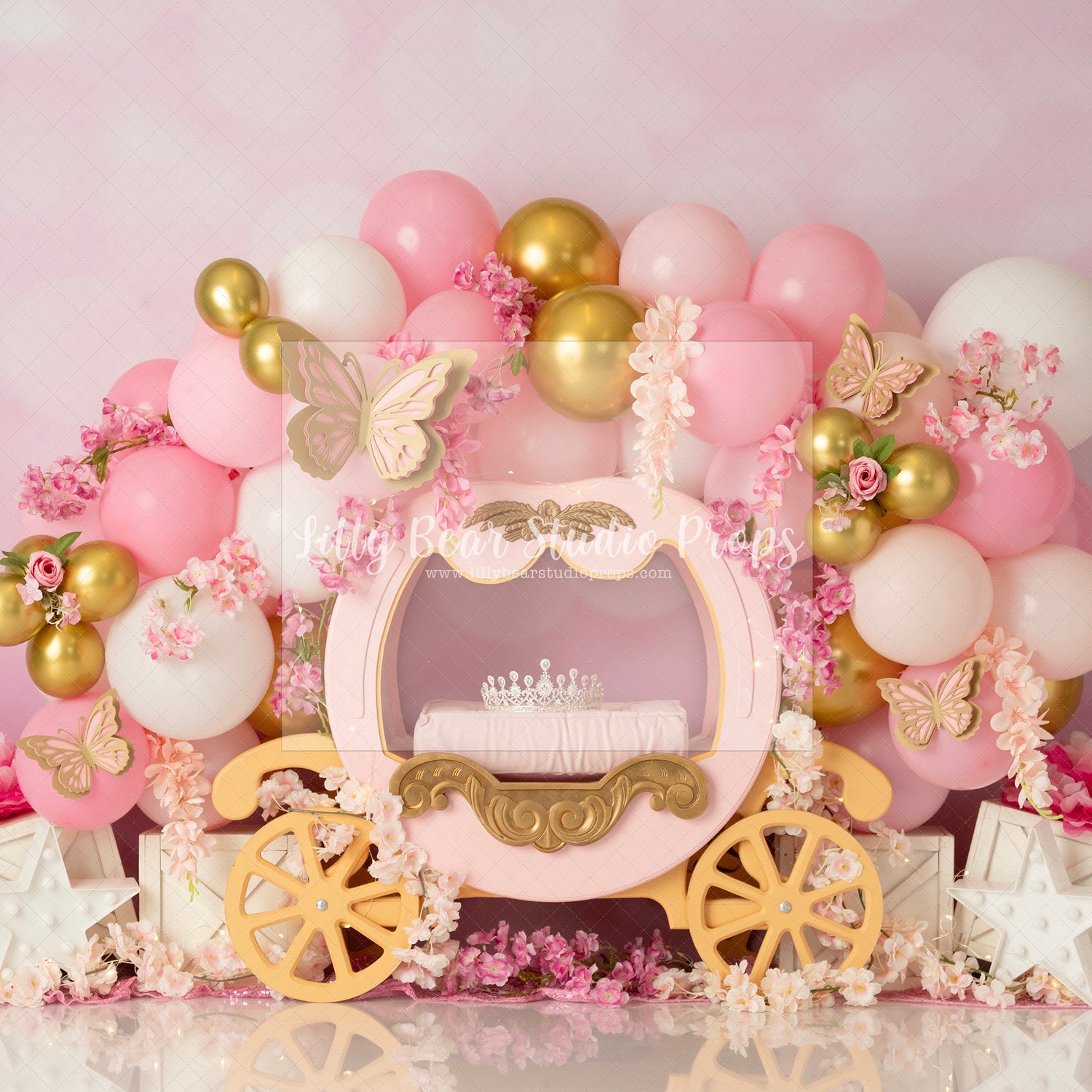 Princess Carriage and Butterflies
