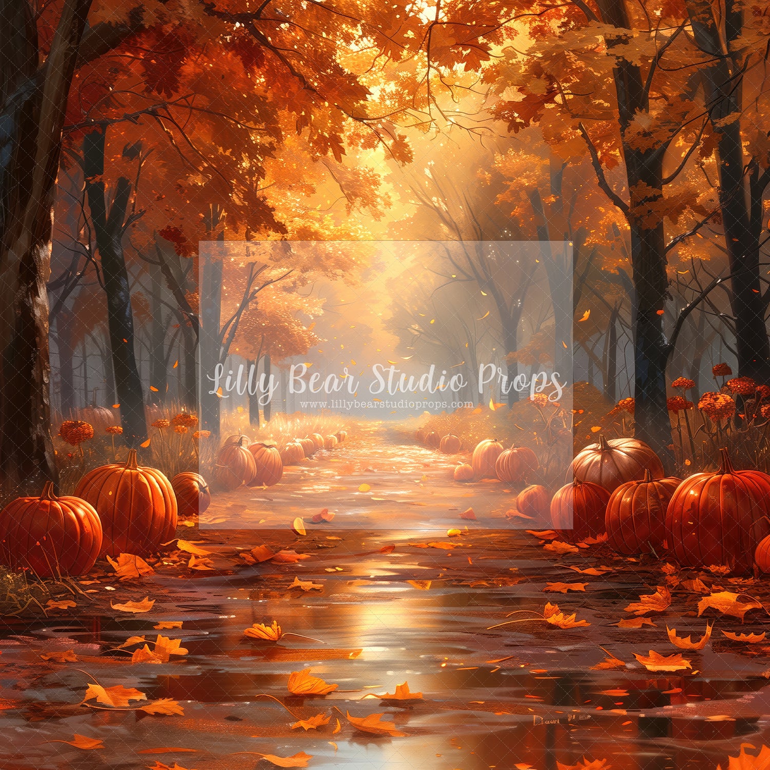 Pumpkin Fall Walk- Sweep Option