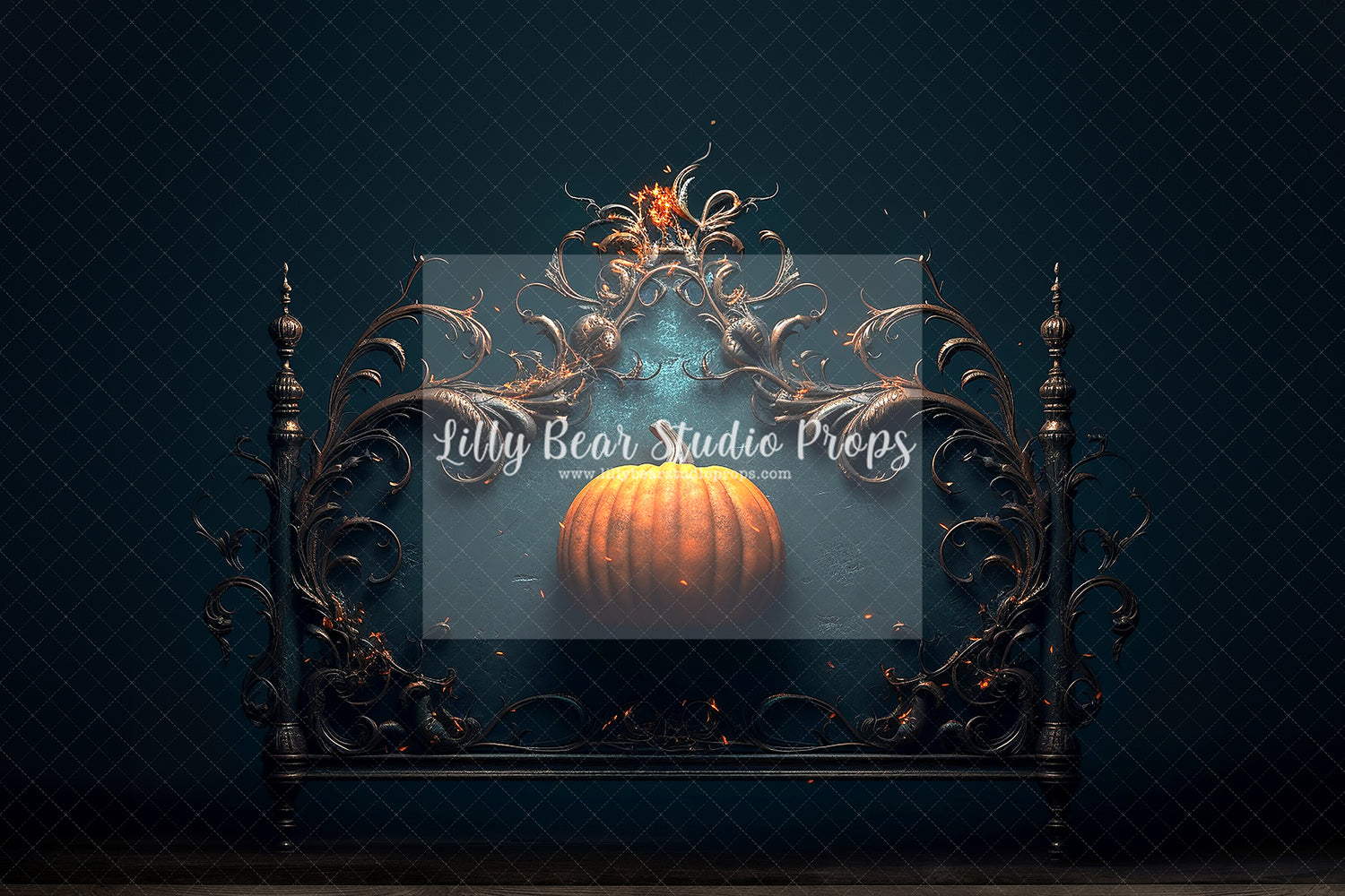Pumpkin Sparks Headboard