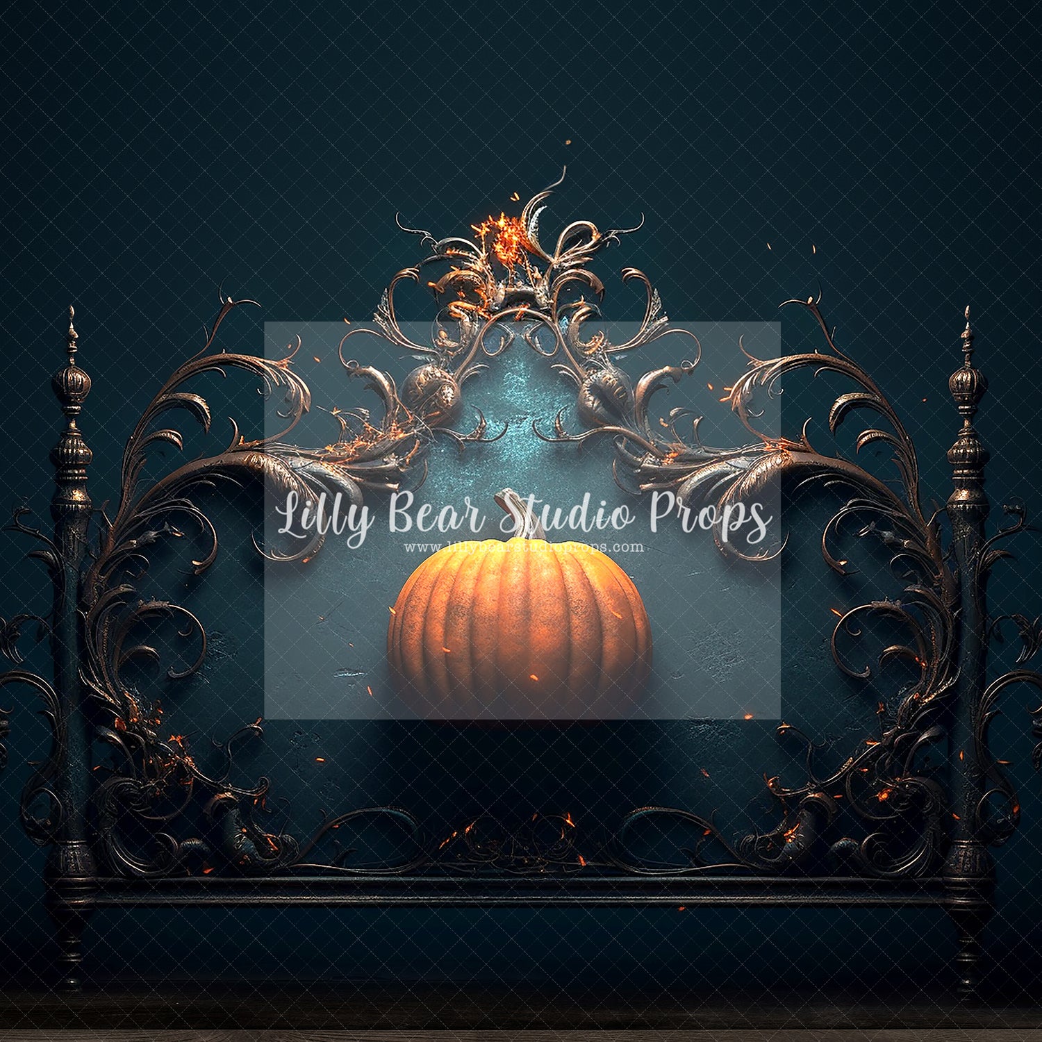 Pumpkin Sparks Headboard