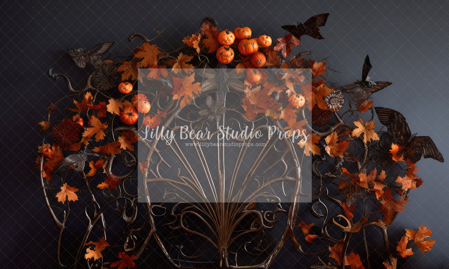 Pumpkins & Butterflies Autumn Headboard