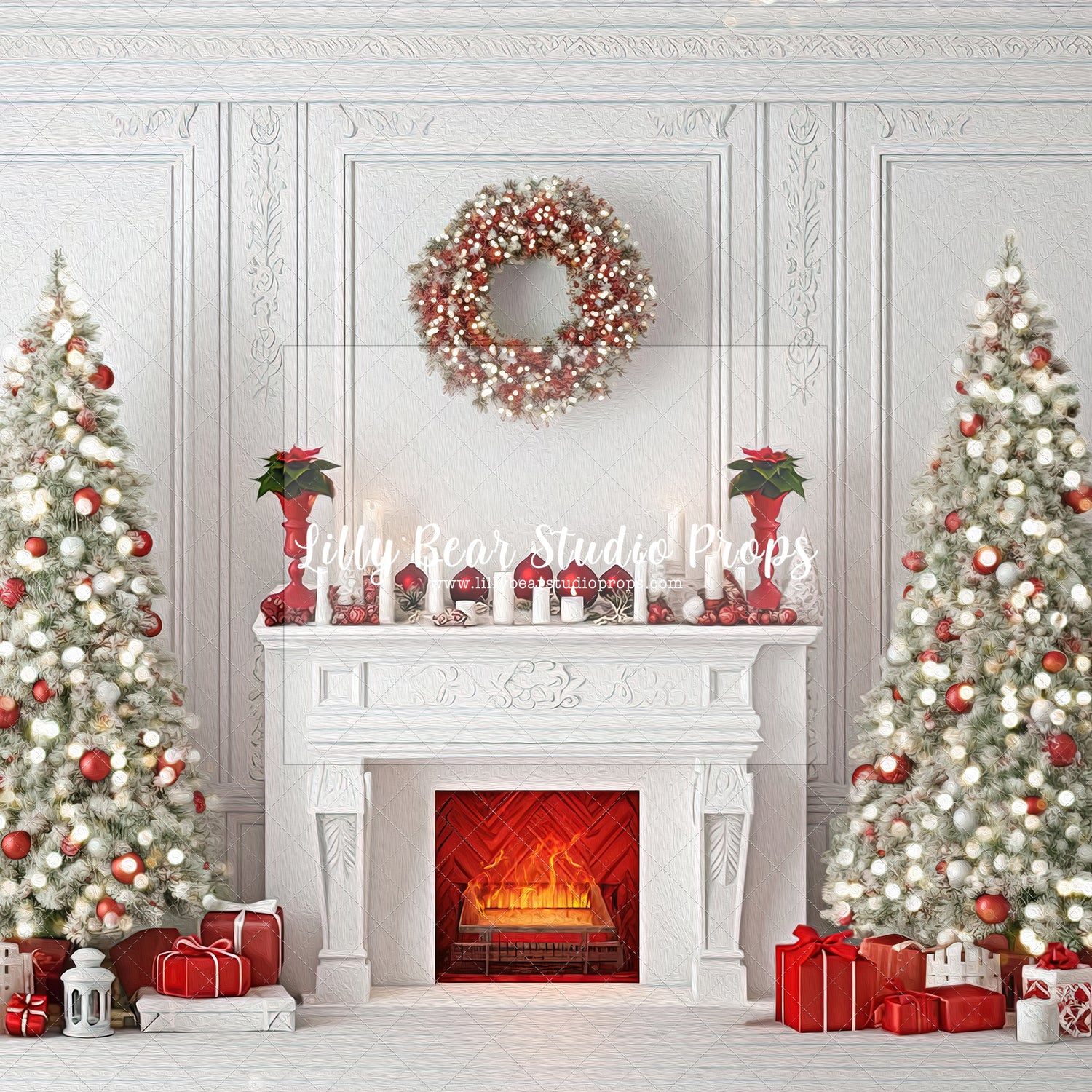 Red Classic Christmas-Painterly