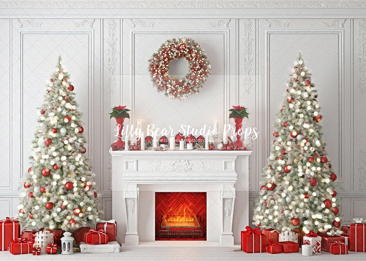 Red Classic Christmas-Painterly