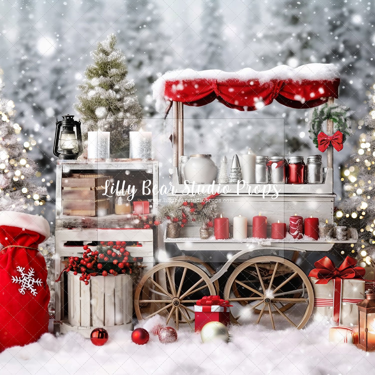Red White Cart