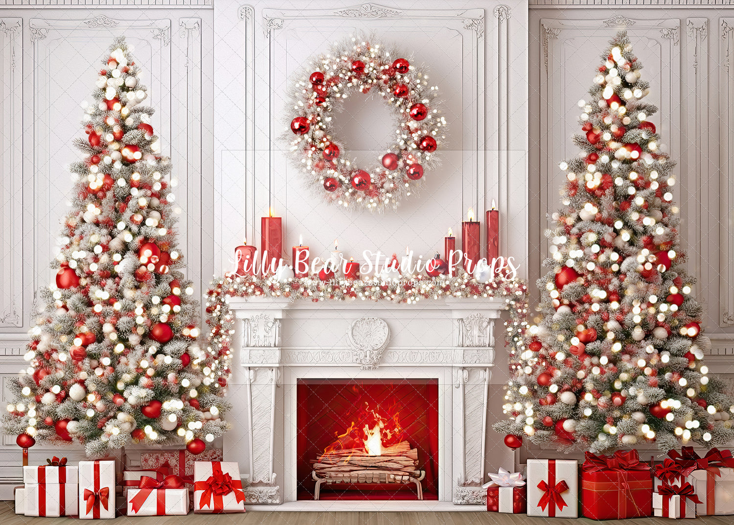 Red & White Christmas Classic-Painterly