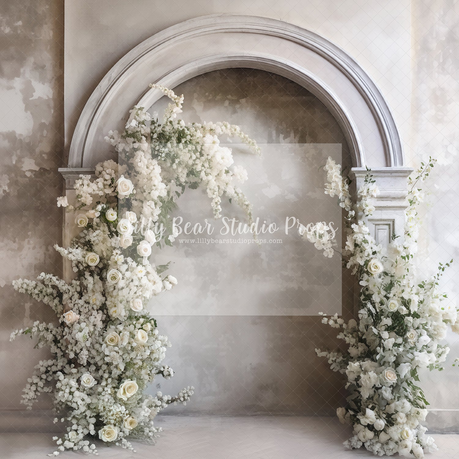 Romantic Floral Molding Arch Wall-Sweep Option