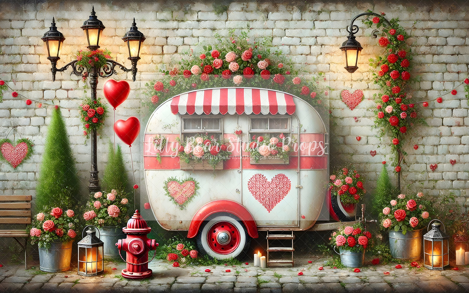 Roses Vintage Camper