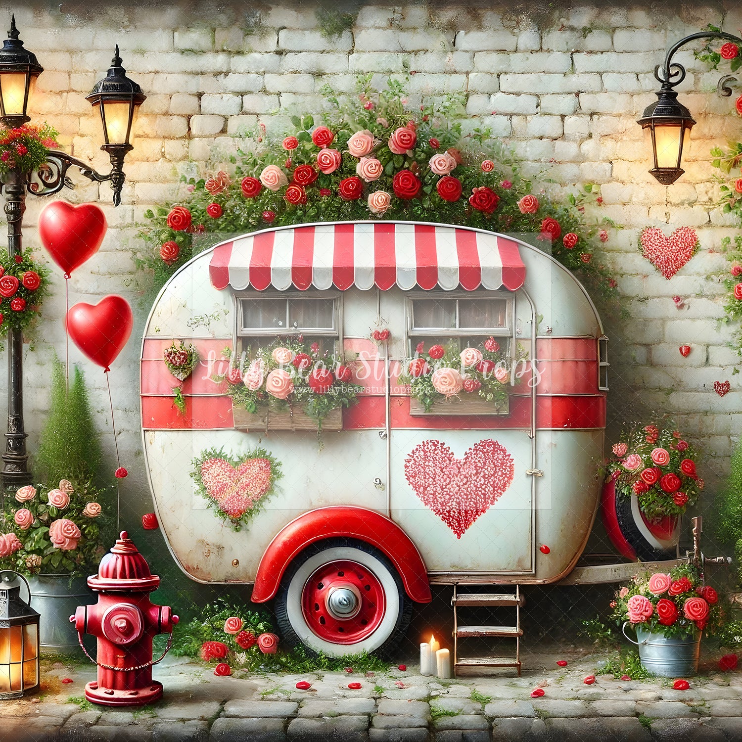 Roses Vintage Camper