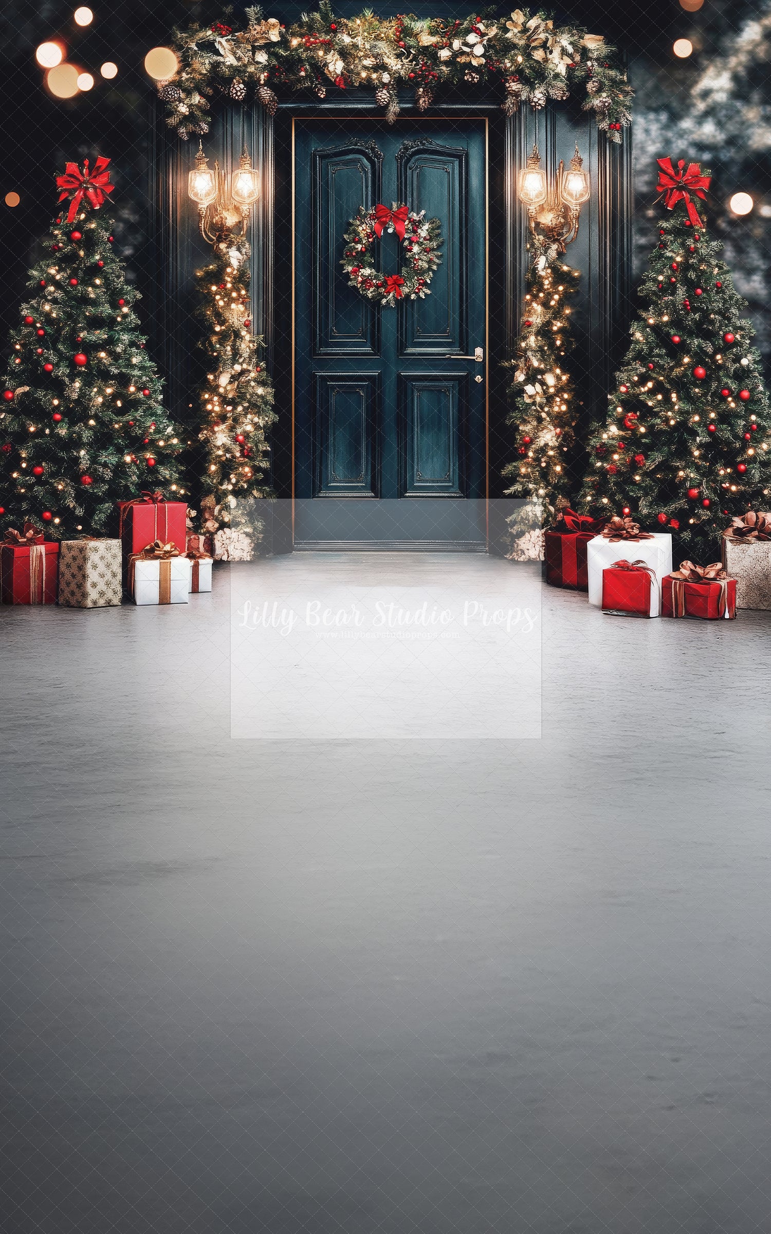 Royal Blue Door Christmas - Sweep Option