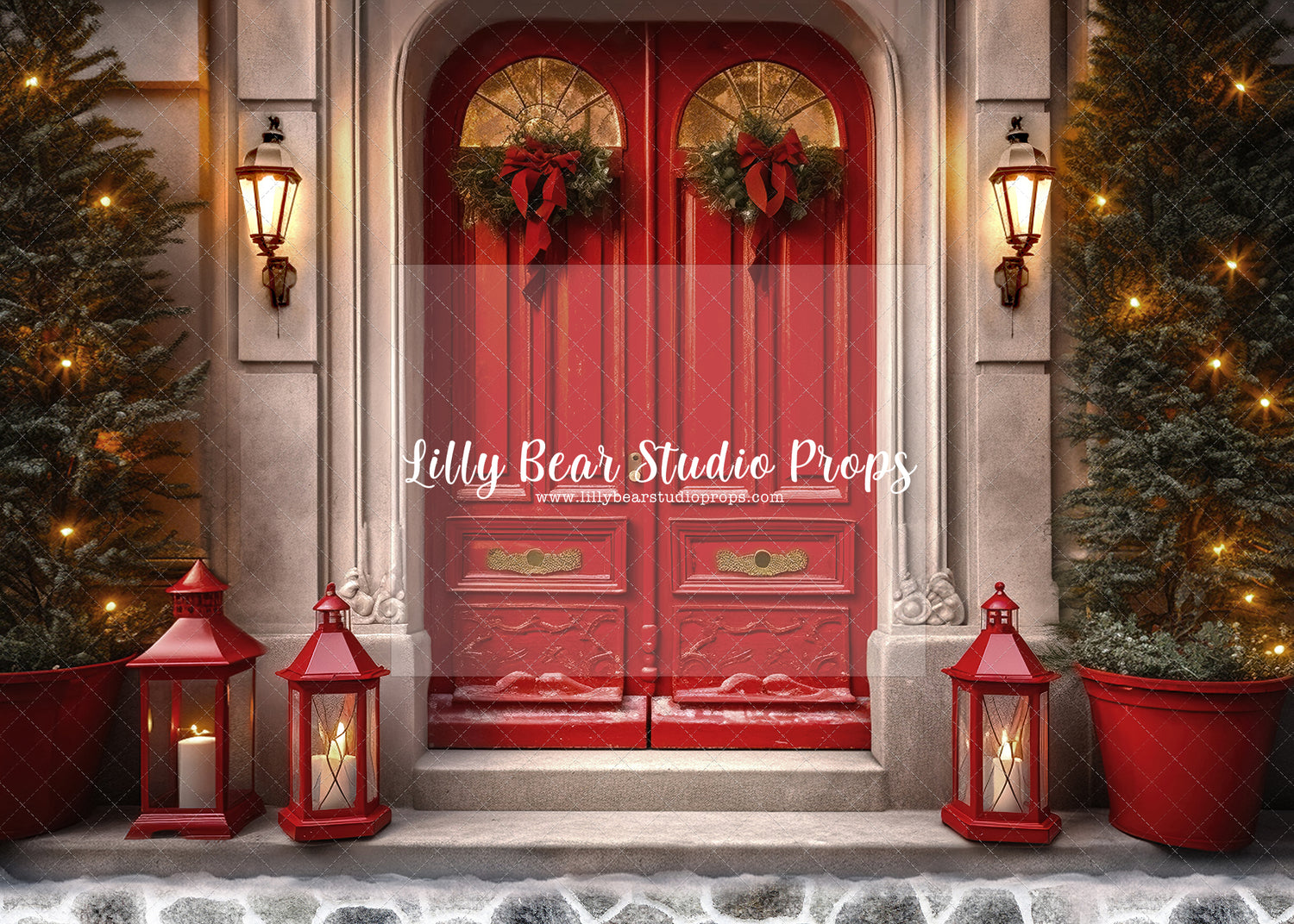 Ruby Christmas Cobblestone Doors