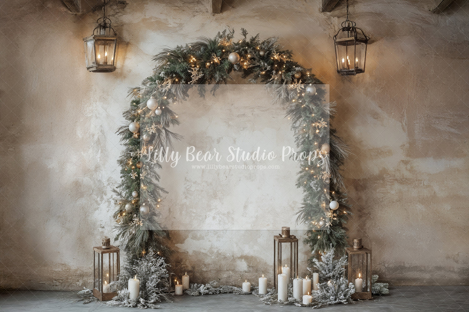 Rustic Twinkle Christmas Arch