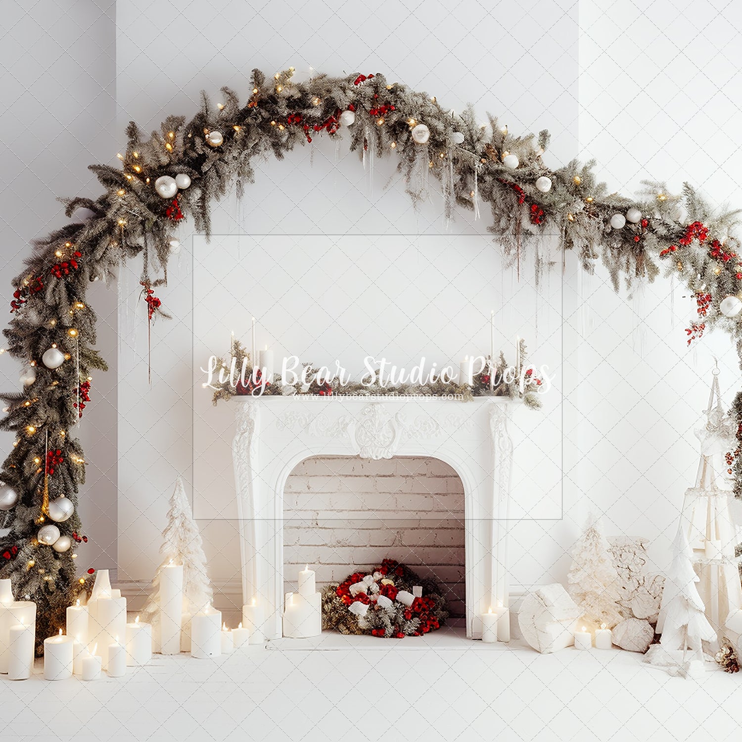 Rustic White Mantle