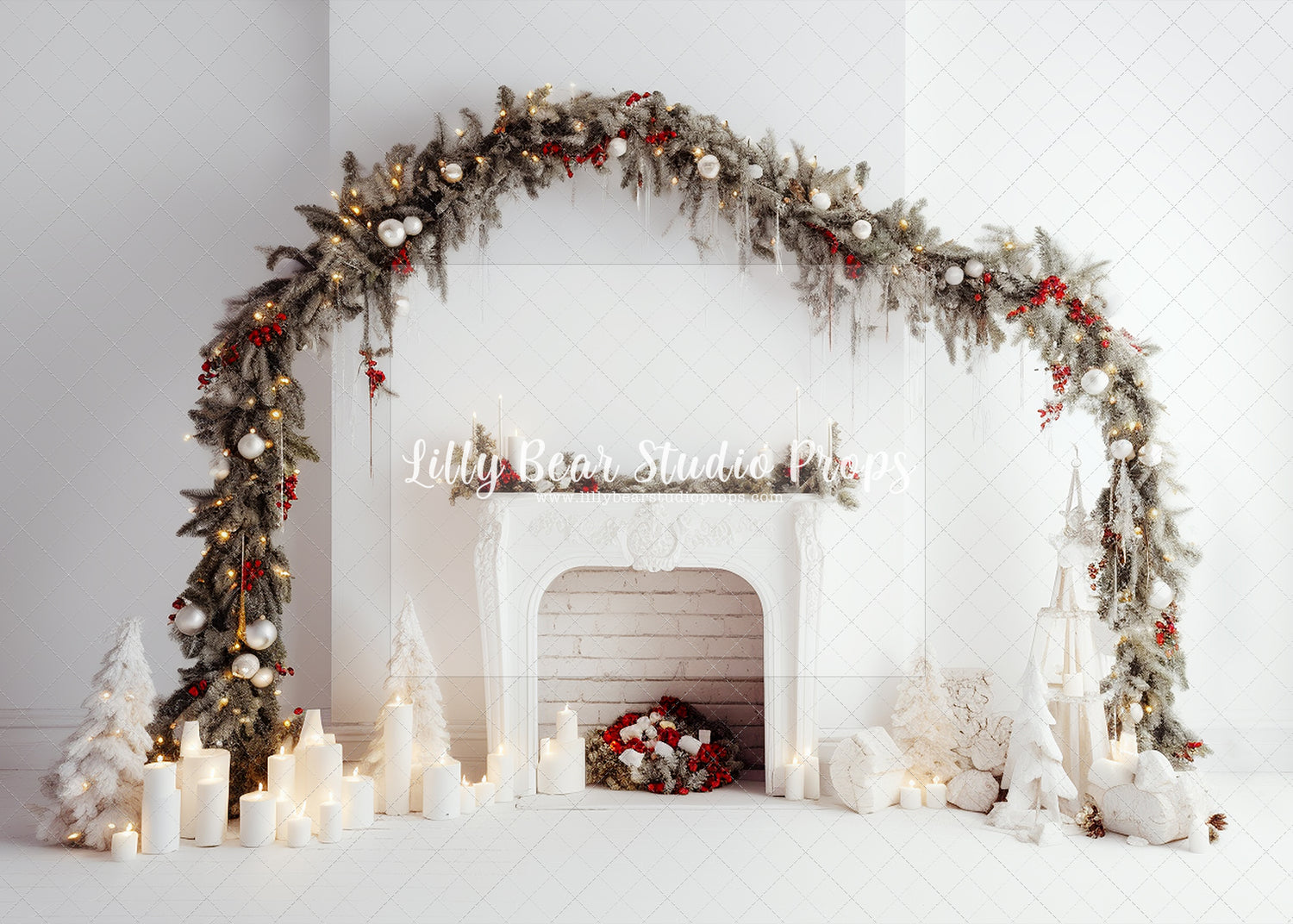 Rustic White Mantle