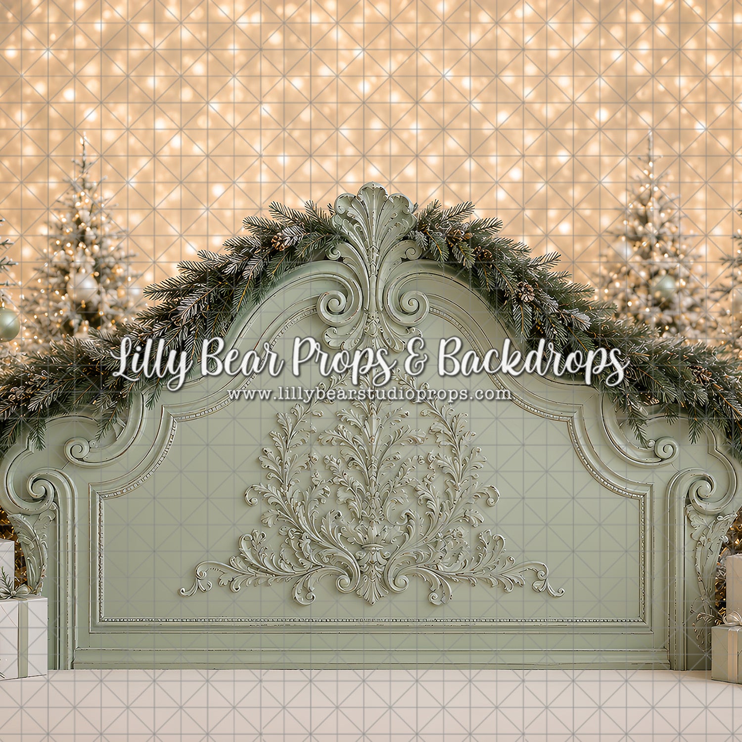 Sage Christmas Headboard