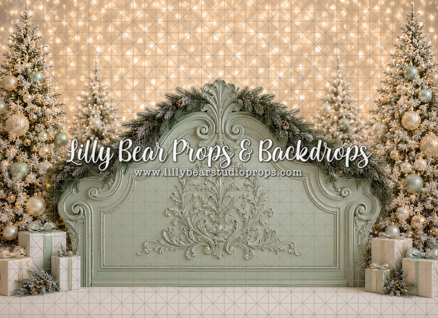 Sage Christmas Headboard