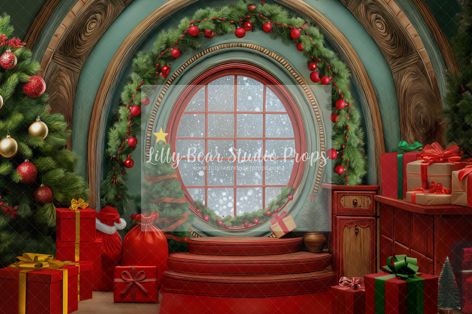 Santa's North Pole Window