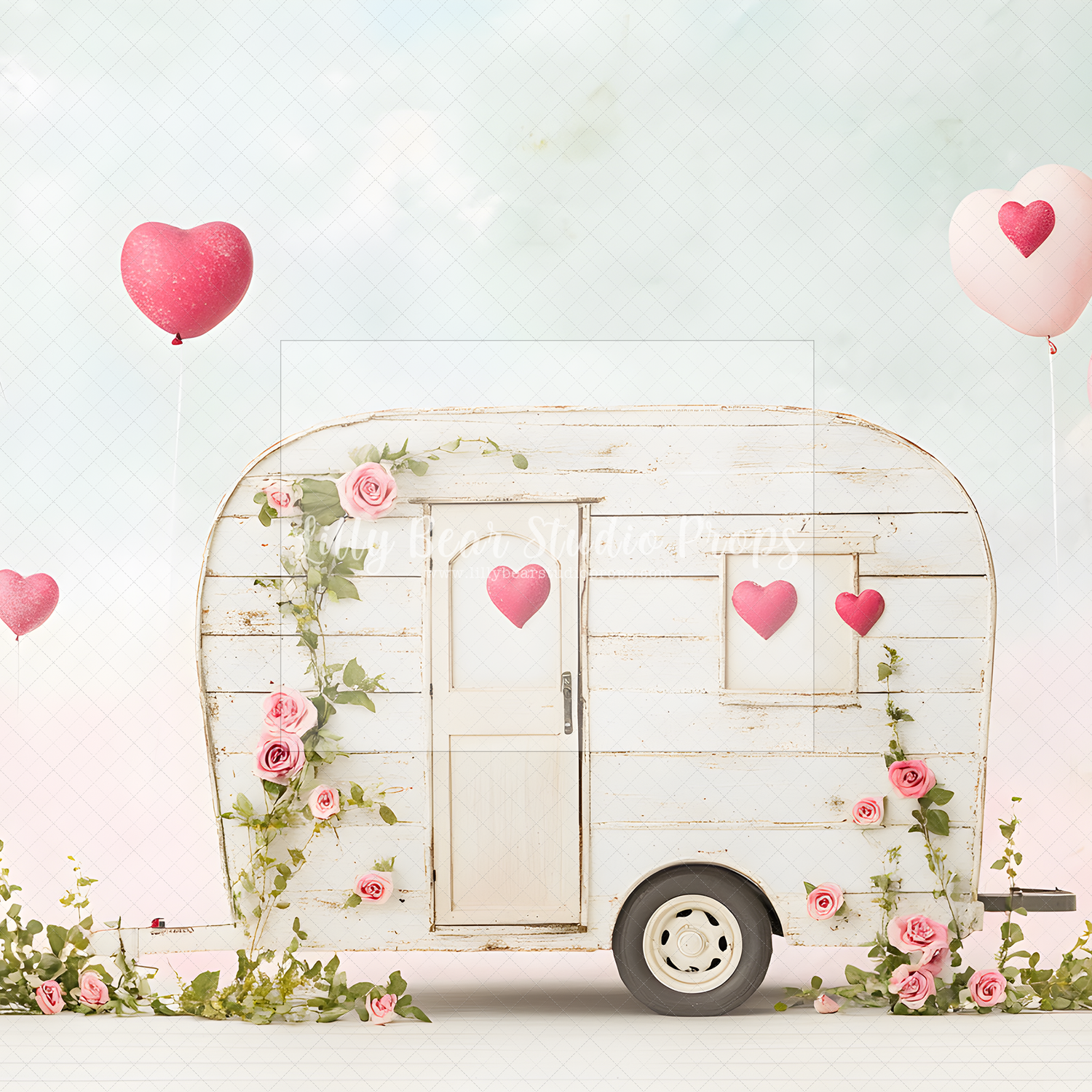 Simple Vday Camper Hearts