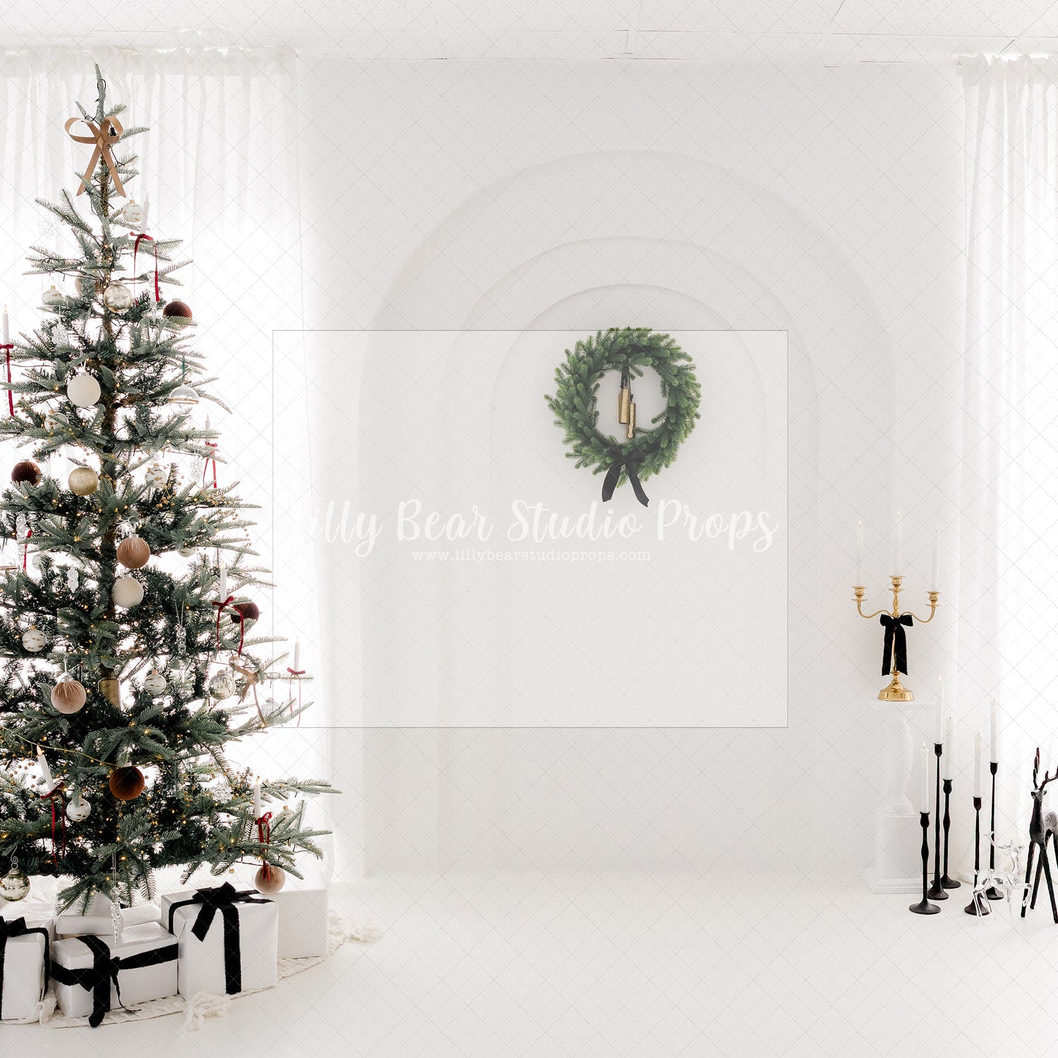 Simple White Arch Windows