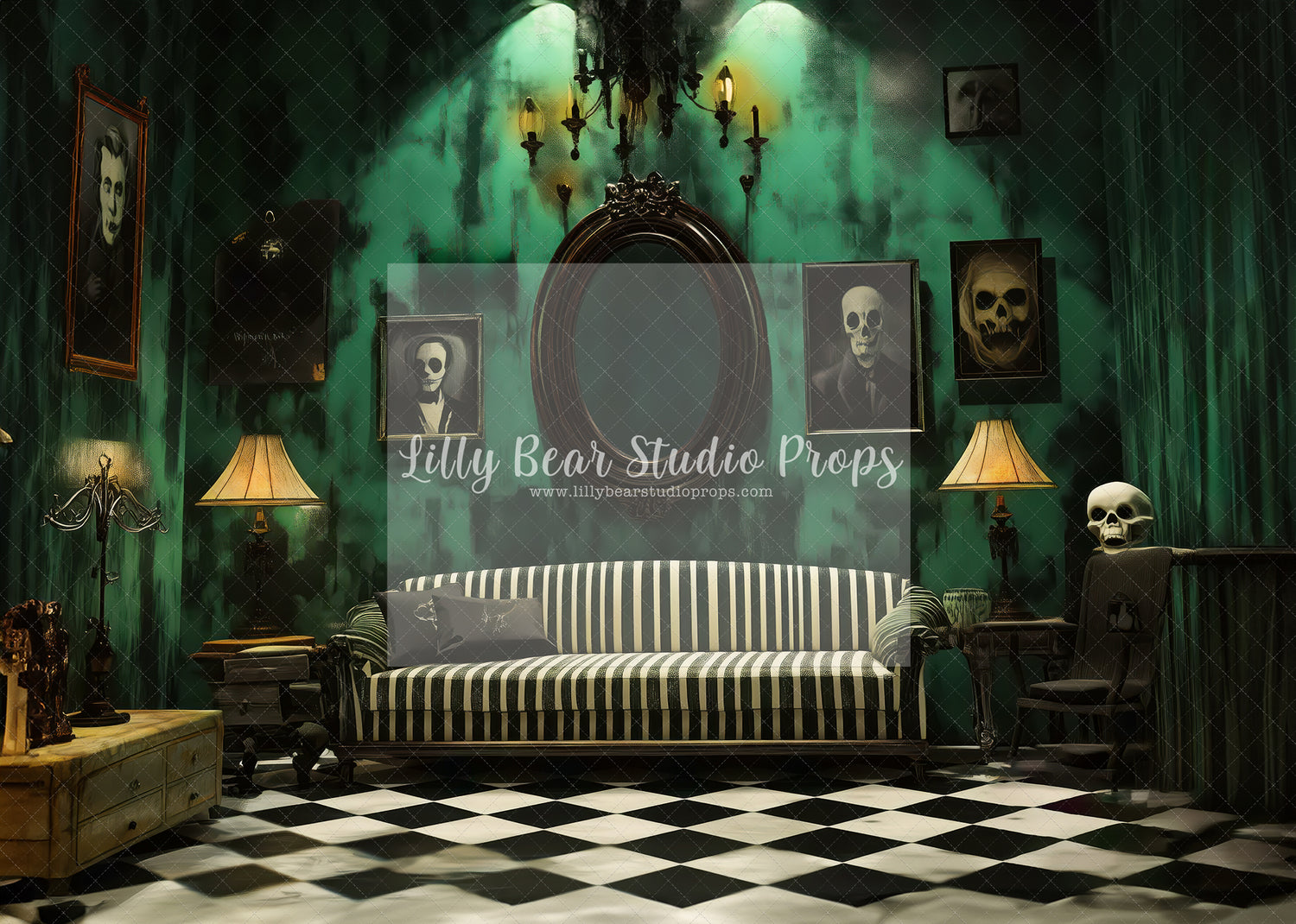 Skeleton Head Living Room