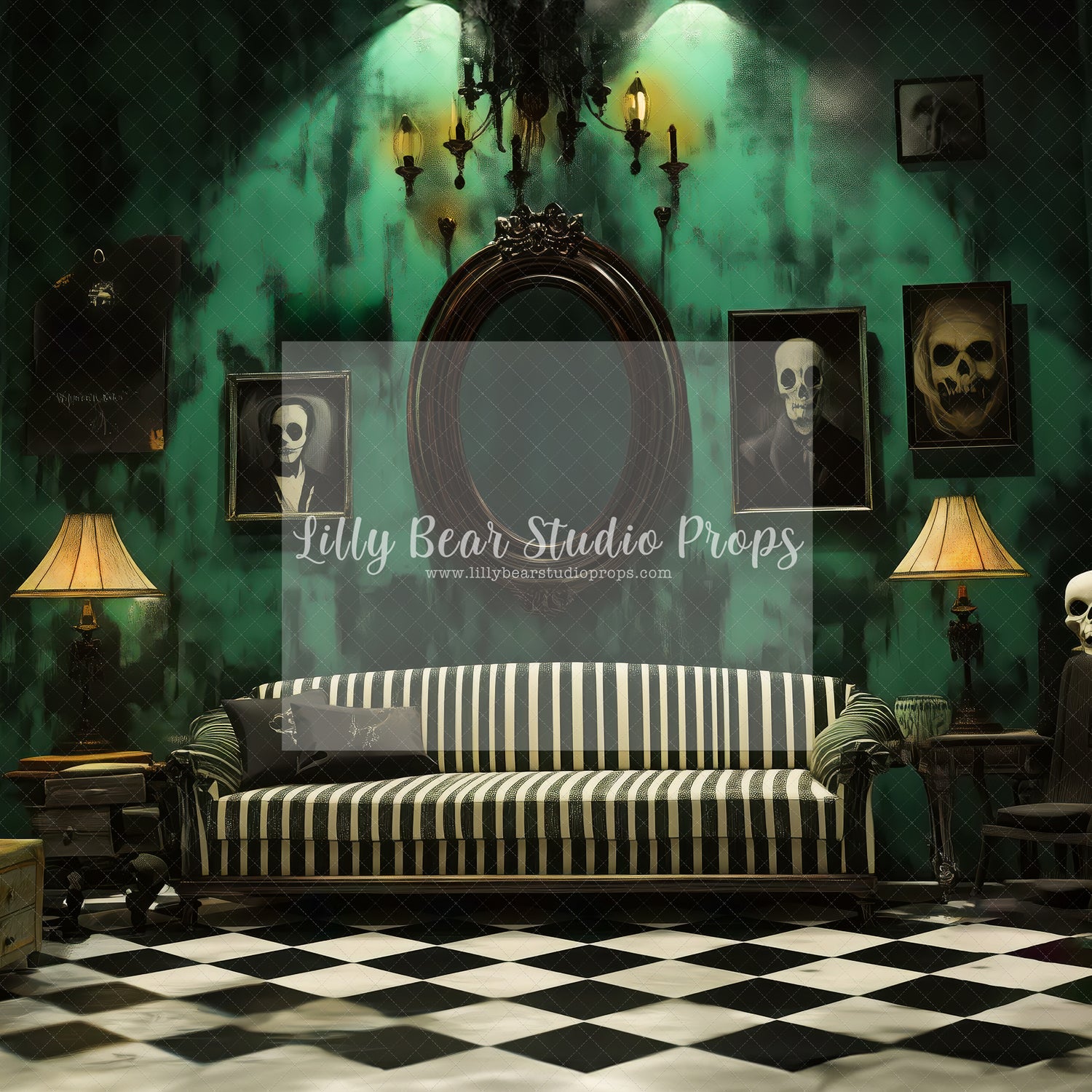 Skeleton Head Living Room