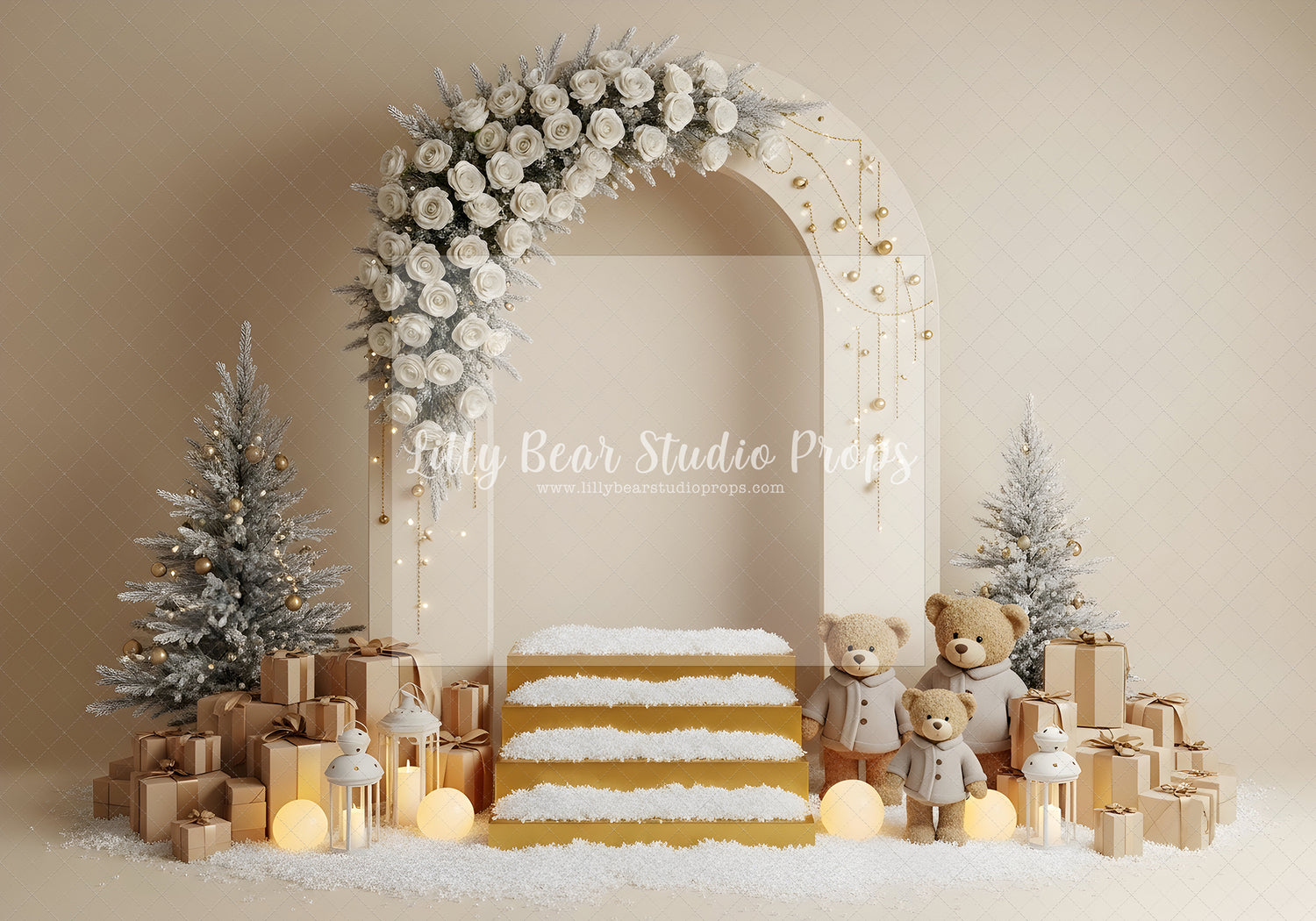 Snowy Celebration Steps