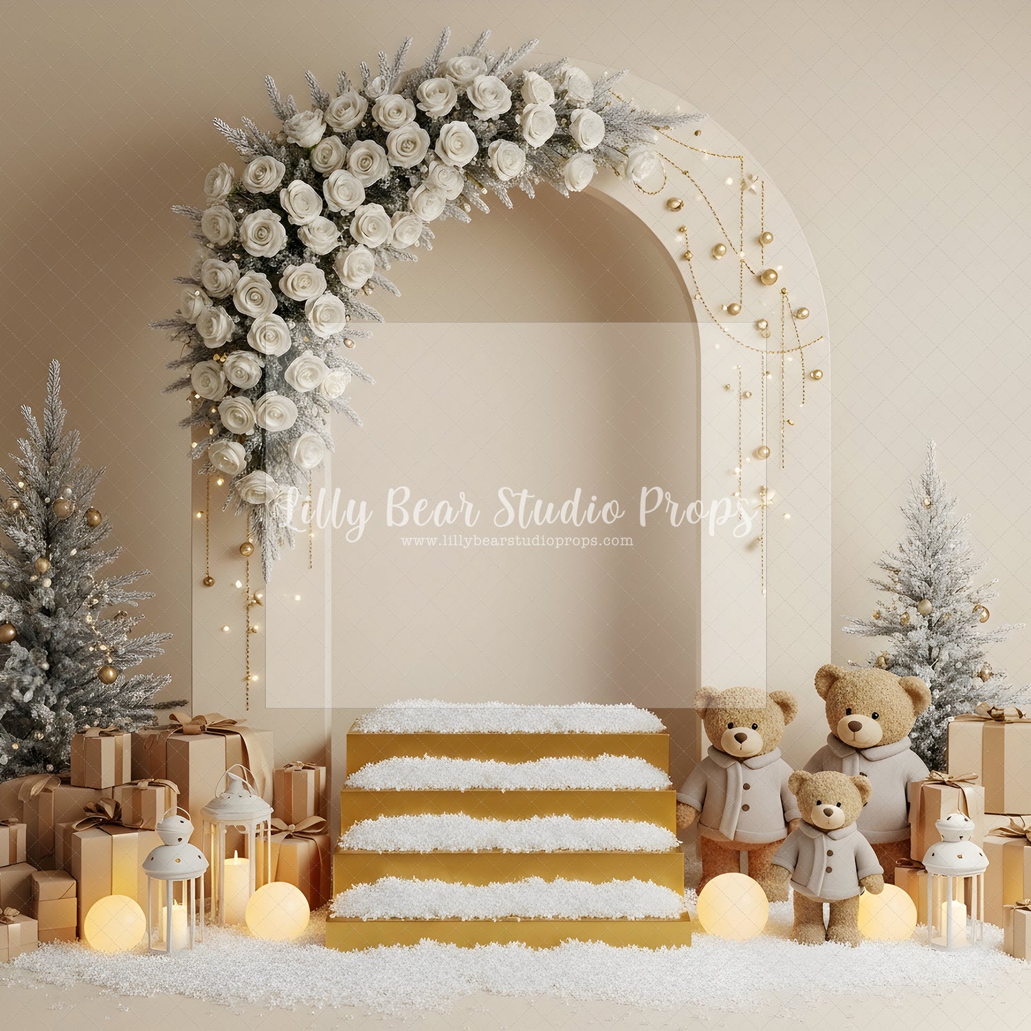 Snowy Celebration Steps