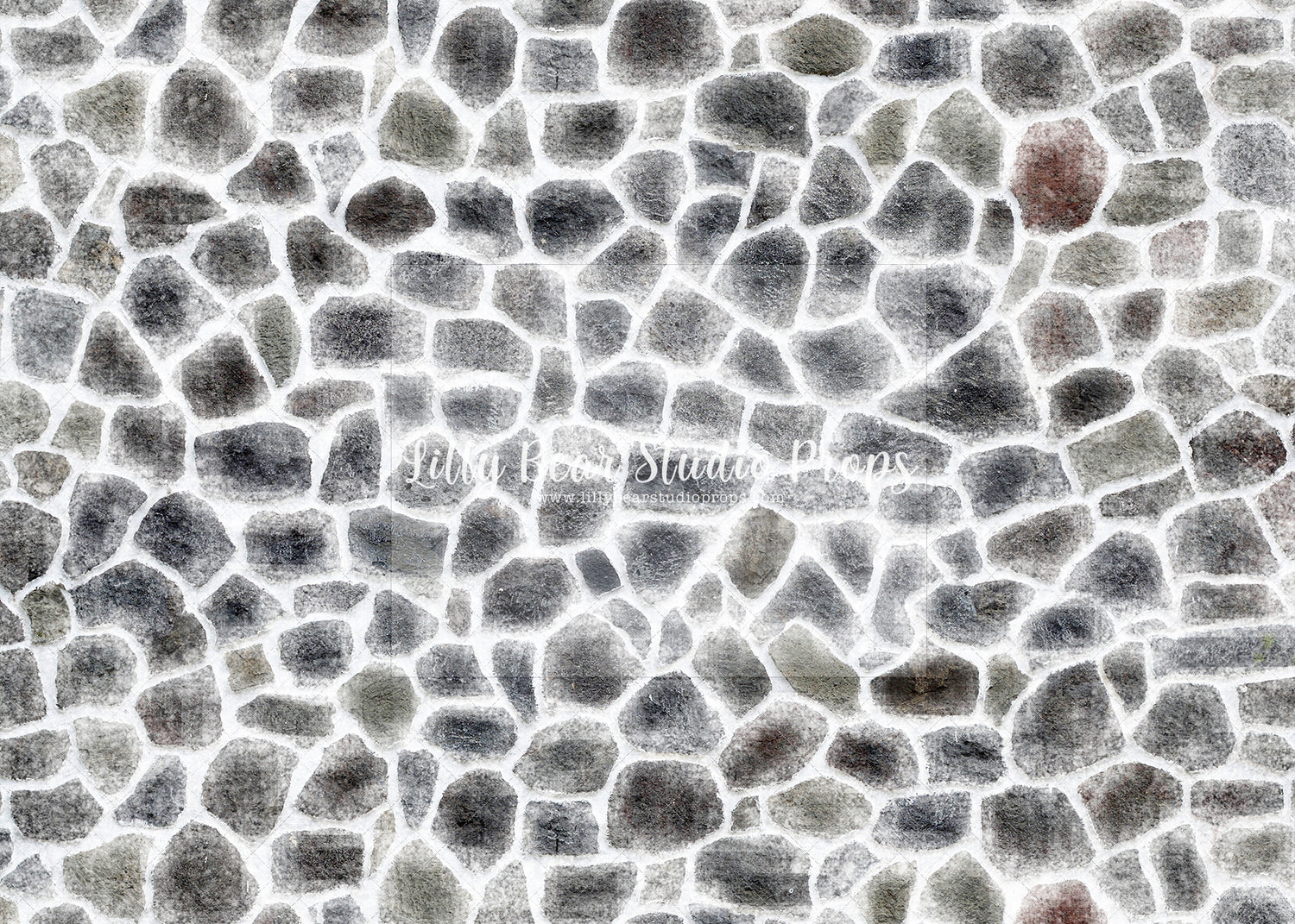 Snowy Cobblestones Floor