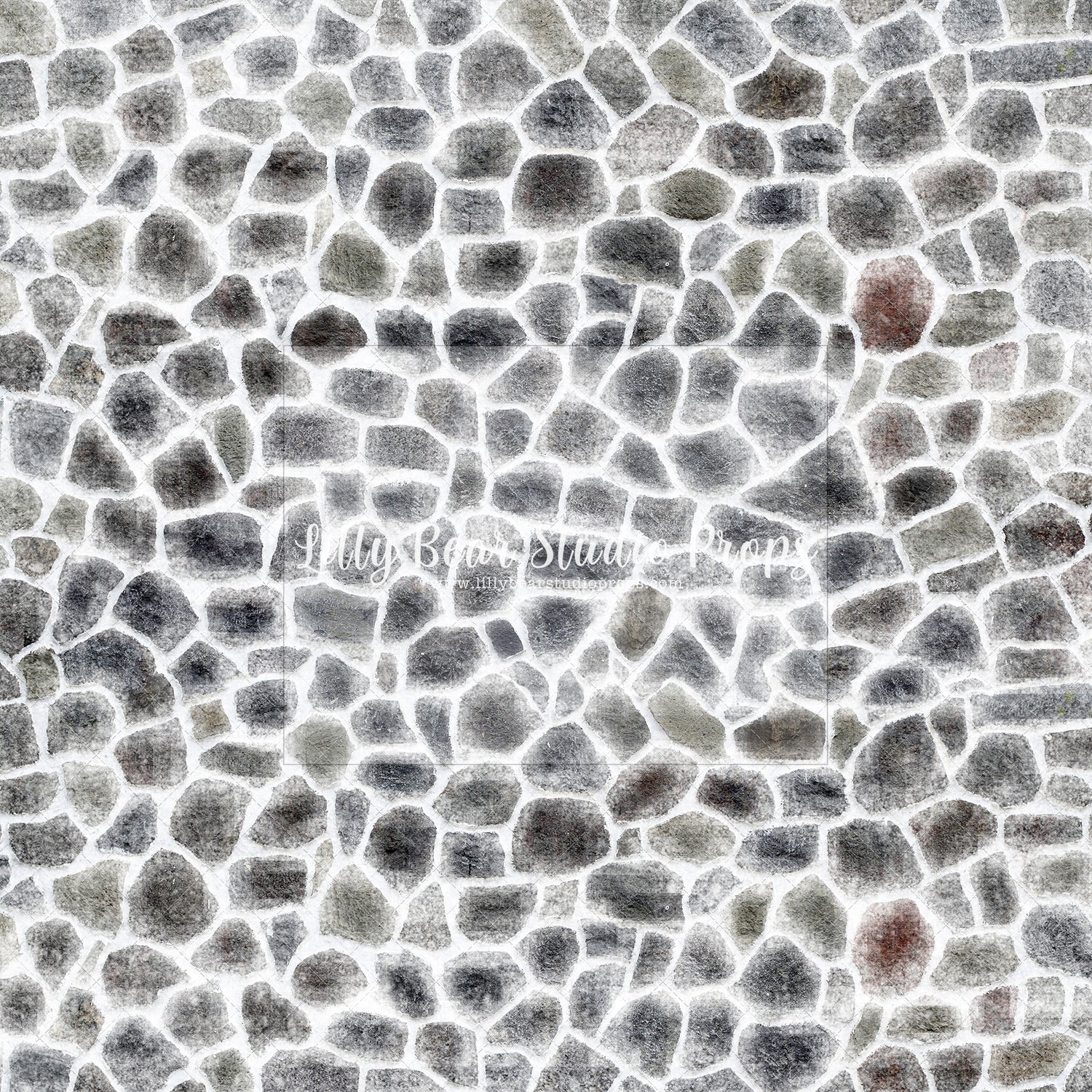 Snowy Cobblestones Floor