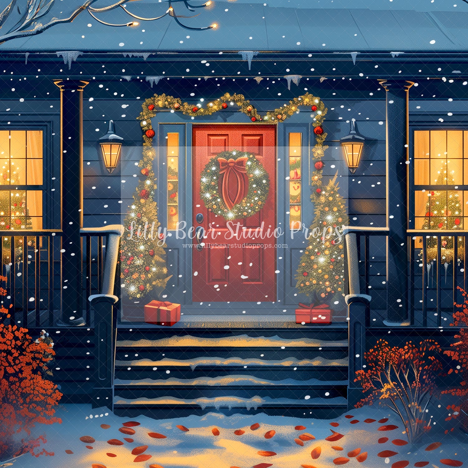 Snowy Porch Glow - Sweep Options