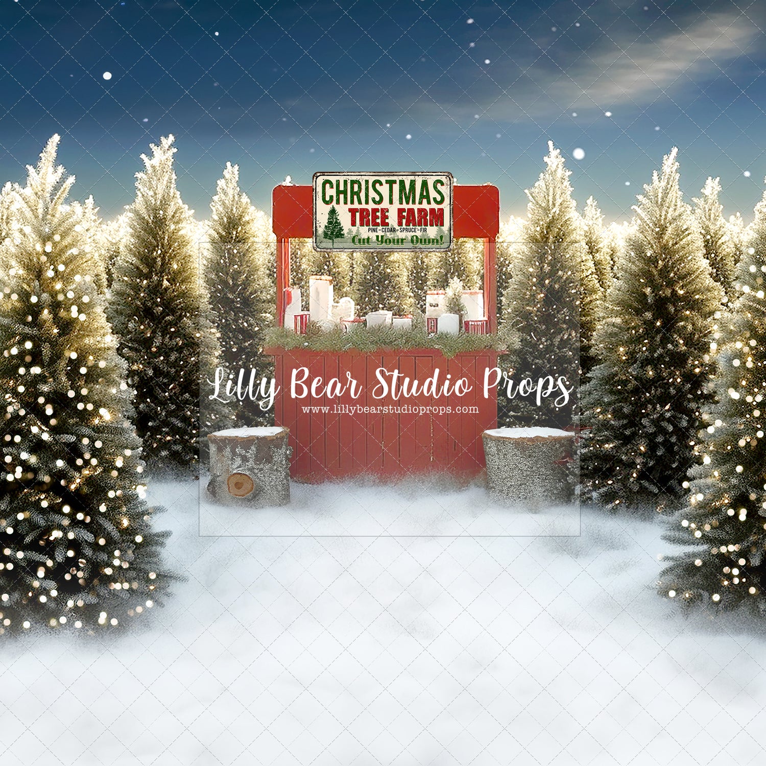 Snowy Tree Stand