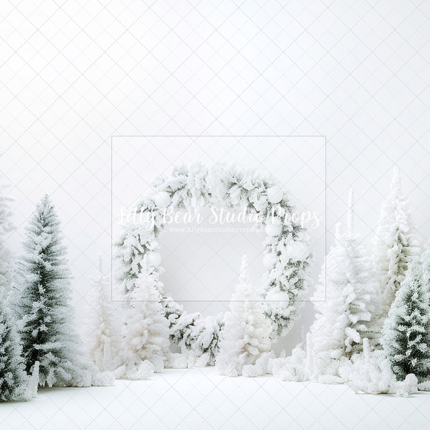 Snowy Wreath Trees