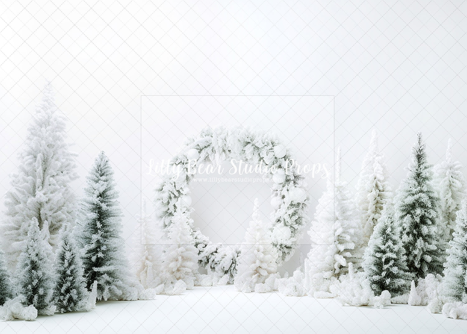 Snowy Wreath Trees