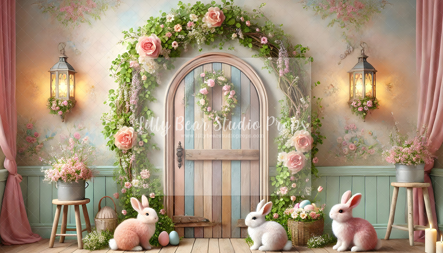 Springtime Rose Bunny Entry