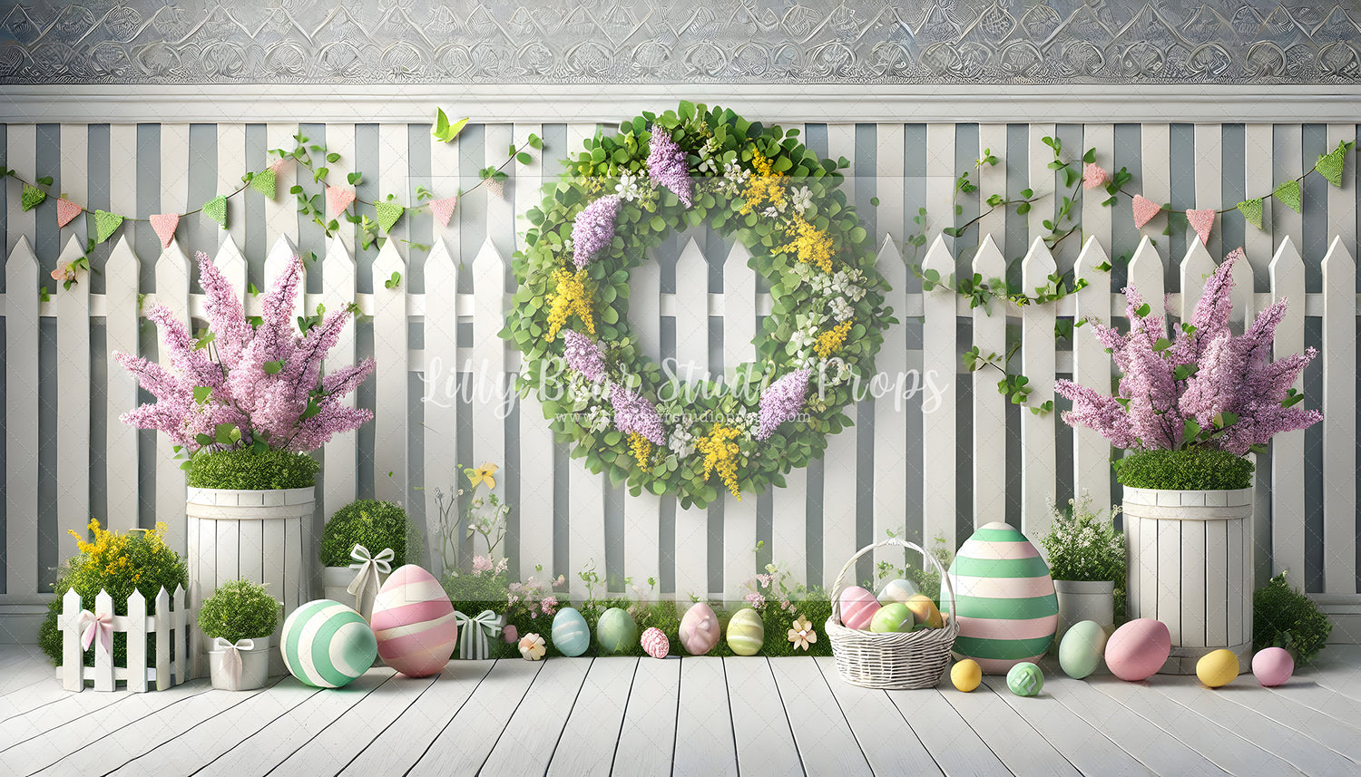 Sugar Plum Mist Picket Fence