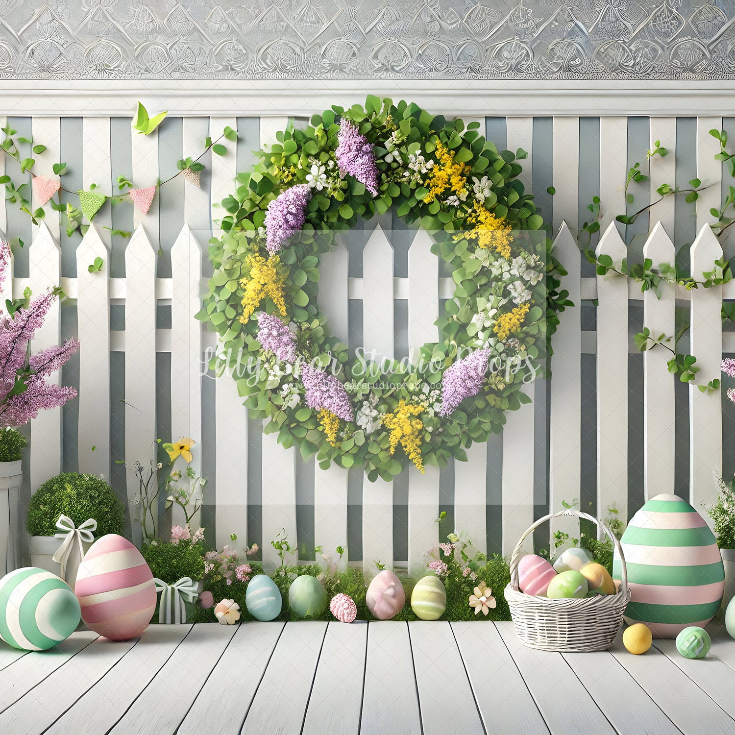 Sugar Plum Mist Picket Fence