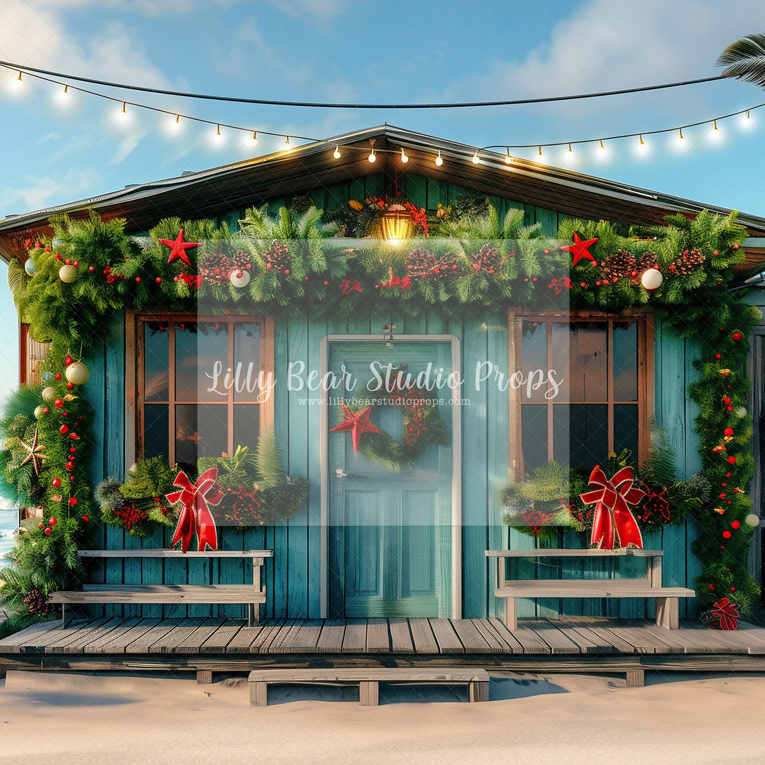Summer Beach Christmas Room
