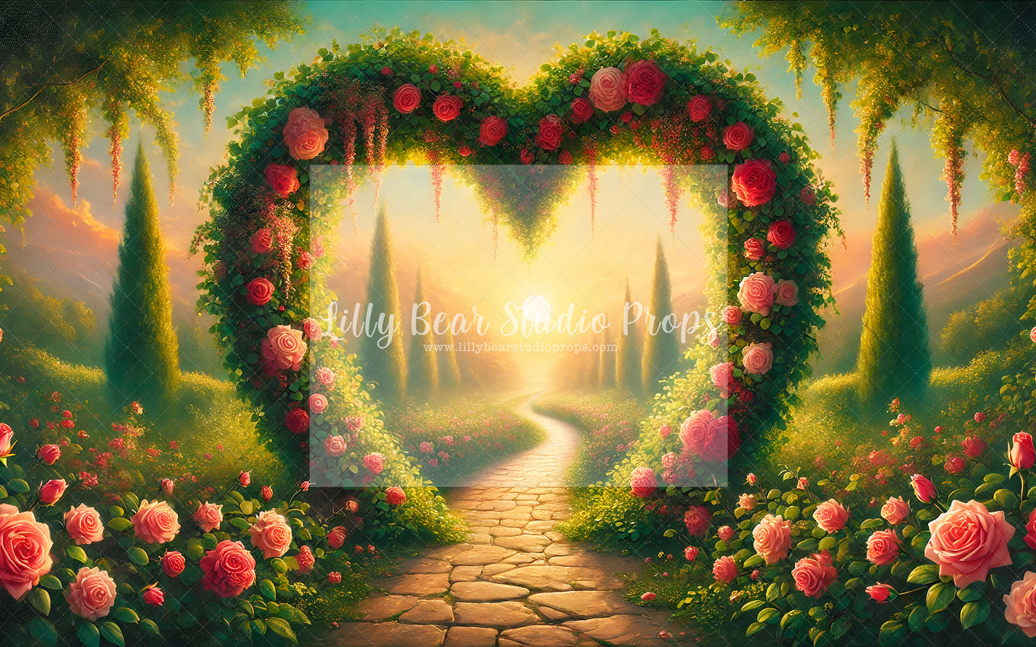 Sunrise Garden Heart Arch