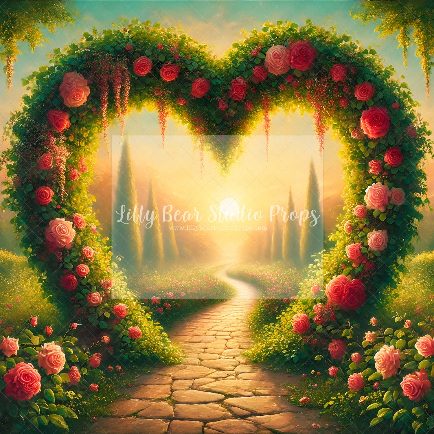 Sunrise Garden Heart Arch