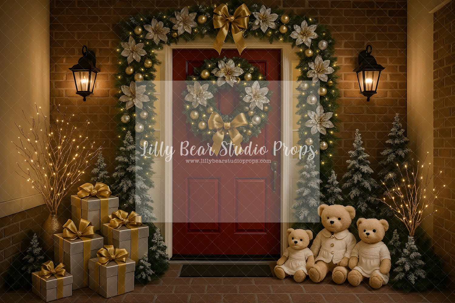 Teddy Bear Holiday Welcome