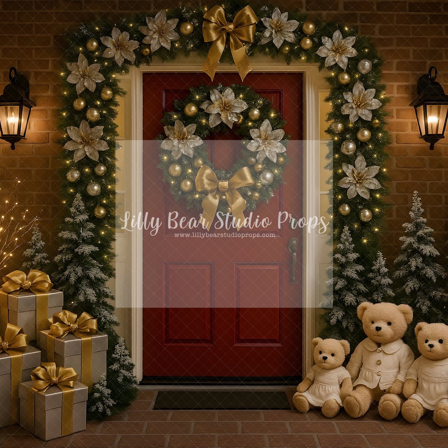 Teddy Bear Holiday Welcome