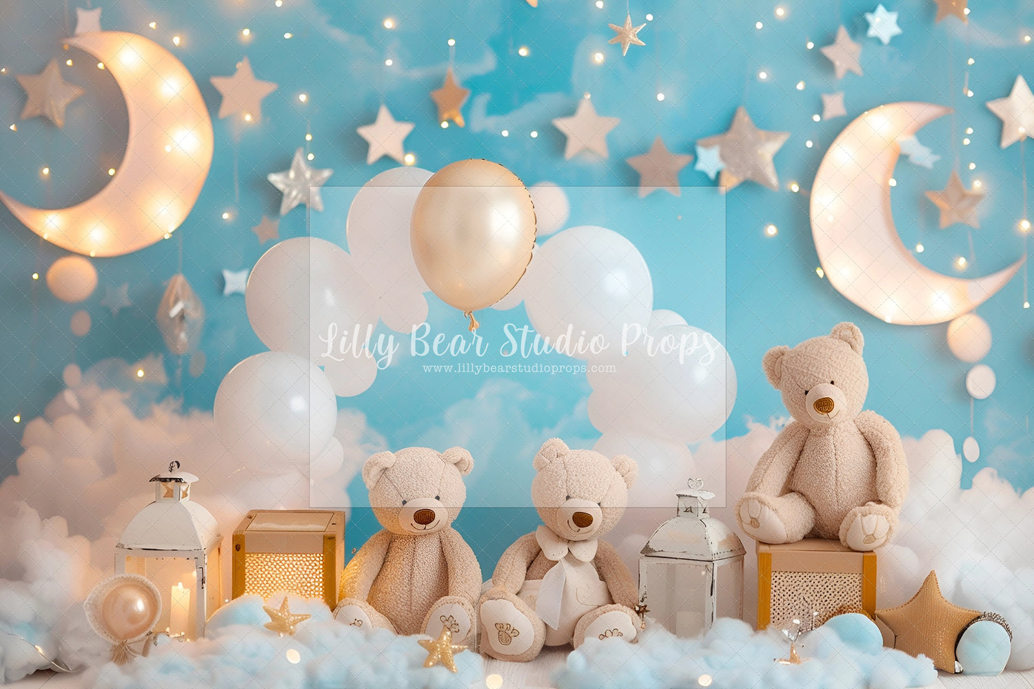 Teddy Bear Moon and Stars