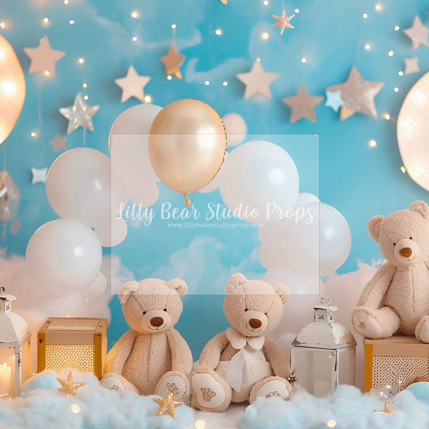 Teddy Bear Moon and Stars