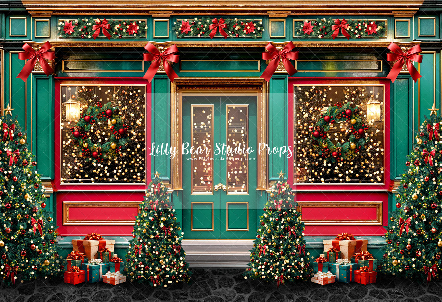 That's A Wrap Christmas Store & Alley With Lights Room