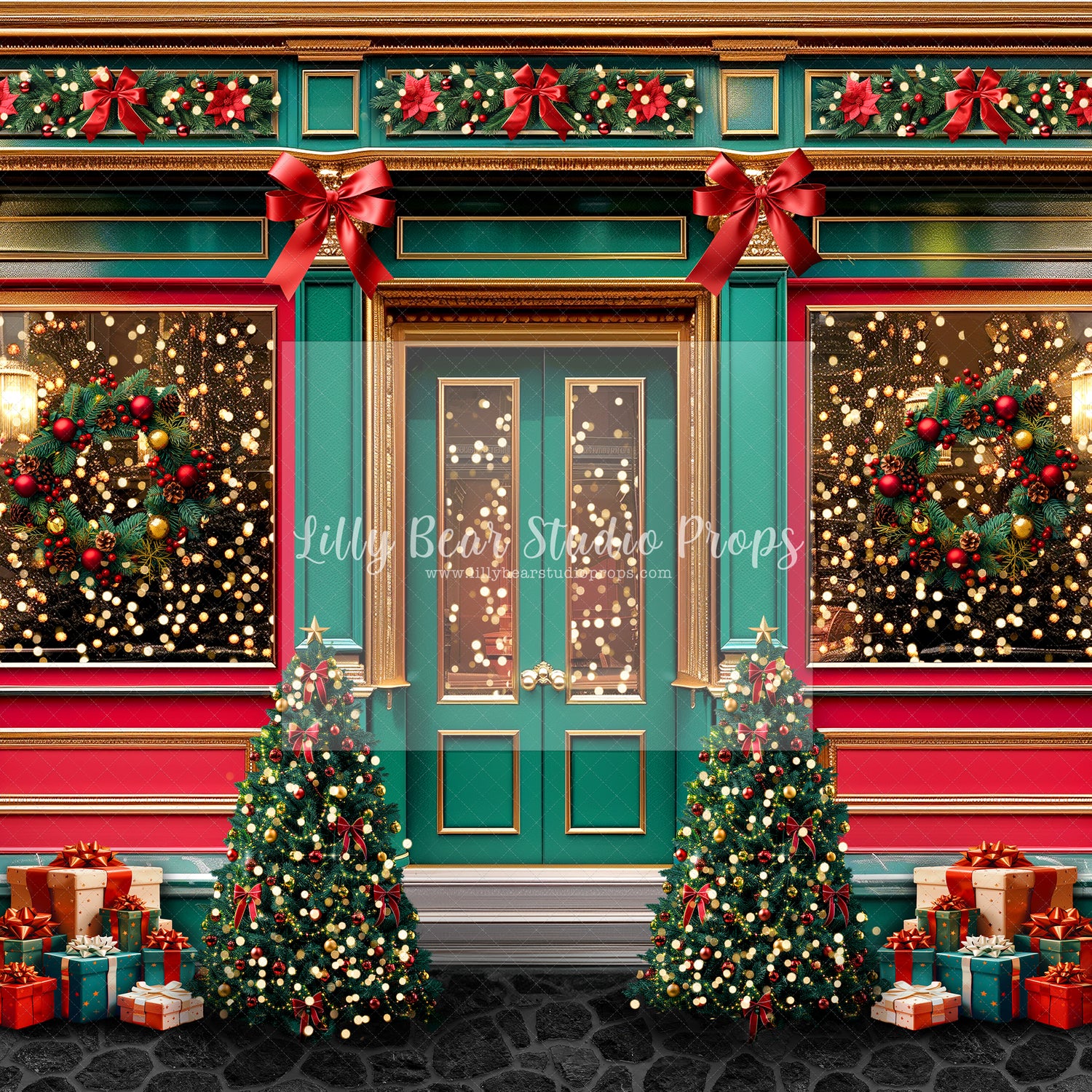 That's a Wrap Christmas Shop lights