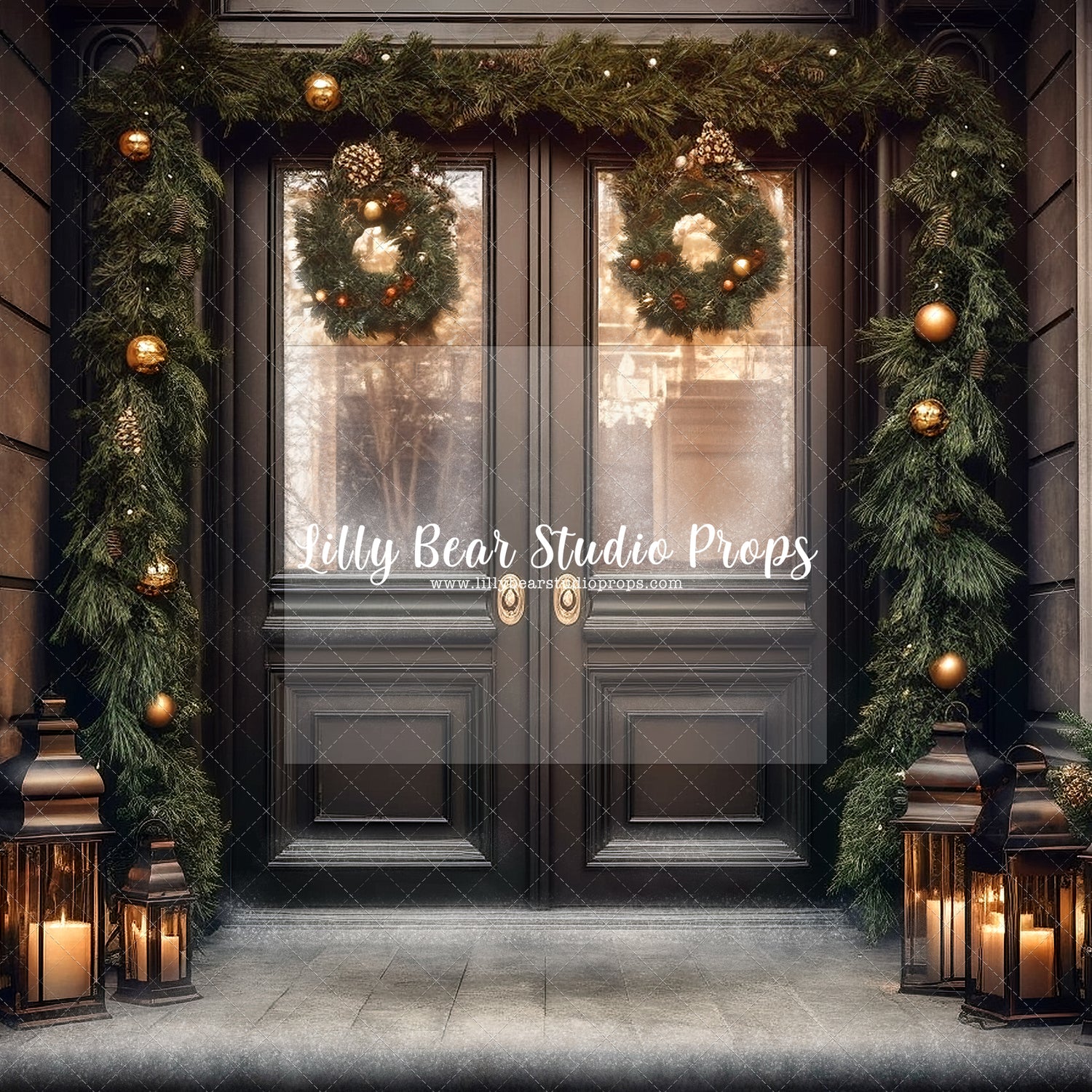 Traditional Christmas Snow Door