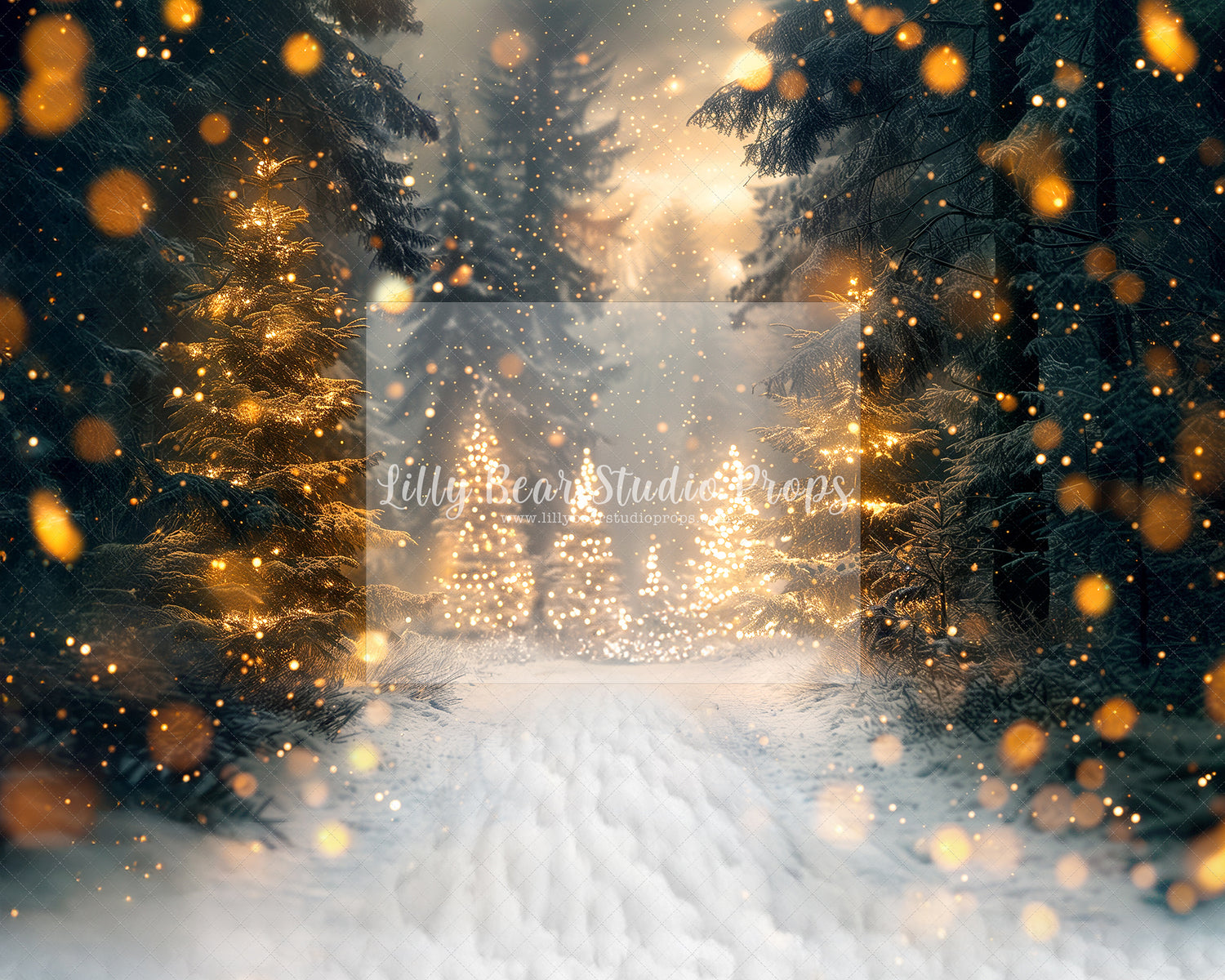 Tree Farm & Bokeh Lights - Sweep Options